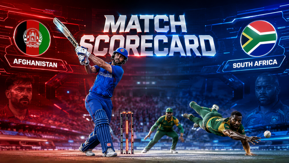 Afghanistan National Cricket Team Vs South Africa National Cricket Team Match Scorecard