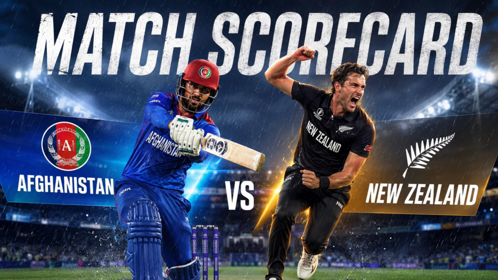 Afghanistan National Cricket Team Vs New Zealand National Cricket Team Match Scorecard