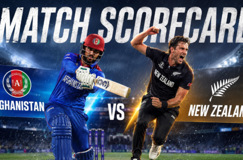 Afghanistan National Cricket Team Vs New Zealand National Cricket Team Match Scorecard