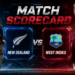 New Zealand National Cricket Team Vs West Indies Cricket Team Match Scorecard